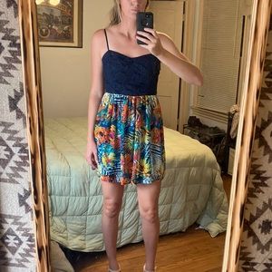 Juniors fit and flare dress